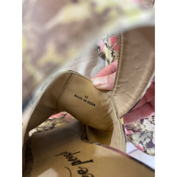 Free People Women's Ditsy Floral Slingback Bohemian Wedges - 40 (US 9) - Picture 9 of 14